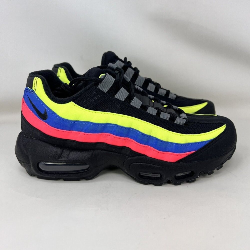 Nike Kids Black and Neon Multicolor Sneakers